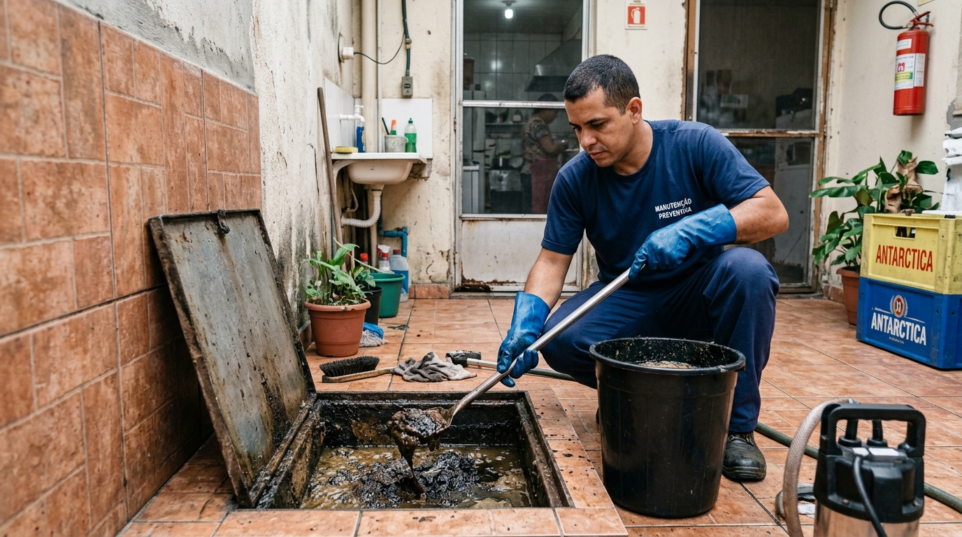 Limpeza de Caixa de Gordura em Anápolis-GO